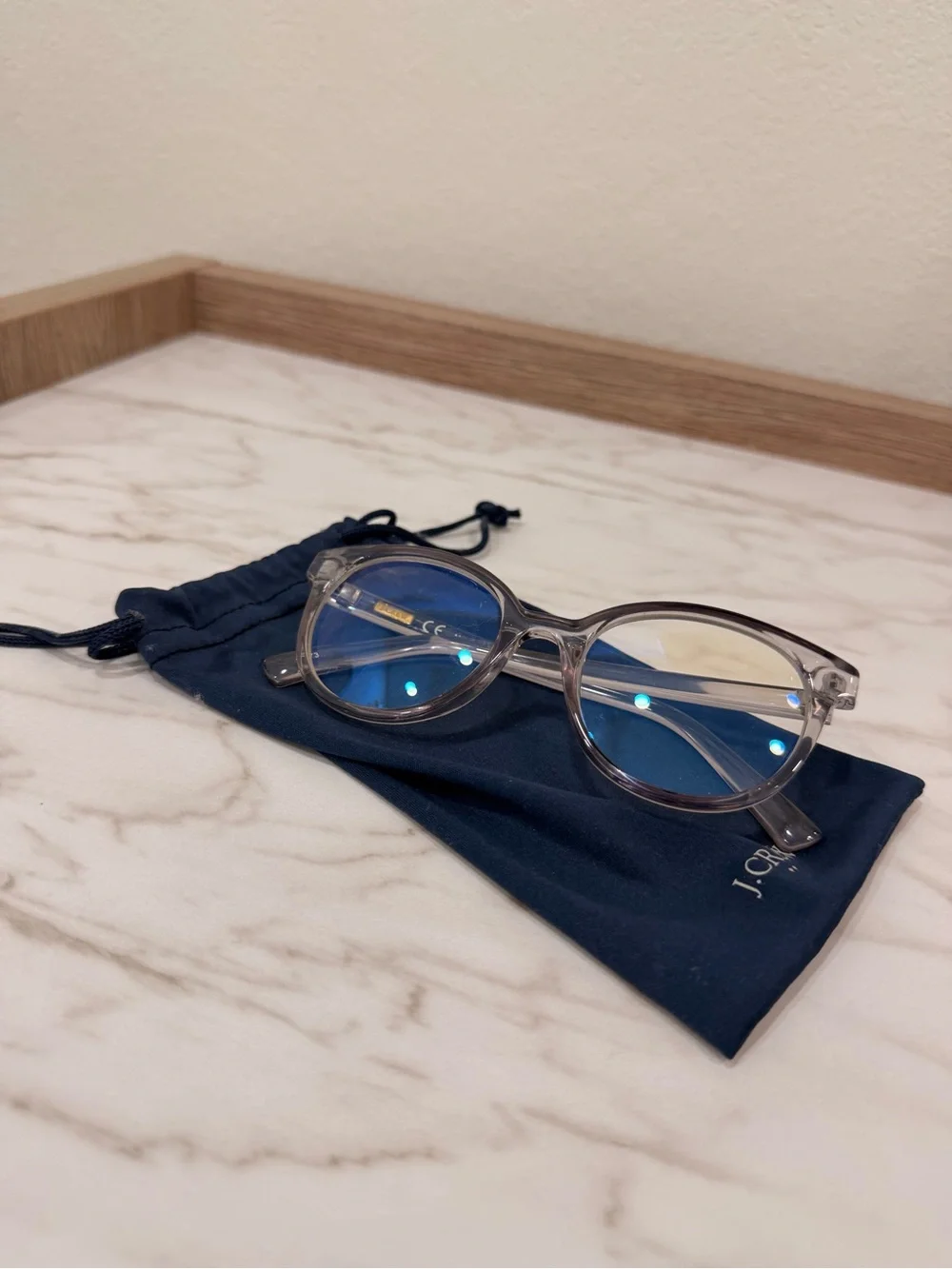 Jcrew Clear Round Frame Blue Light Glasses - Women Accessories